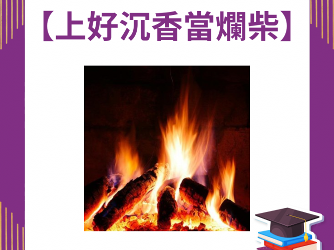 上好沉香當爛柴